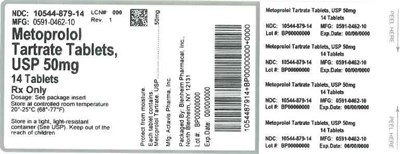 Label 50mg 14ct (Label Metoprolol Tartrate Tabs 50mg Bpi(10544 879 14) Actavis(0591 0462 10) Rev1)